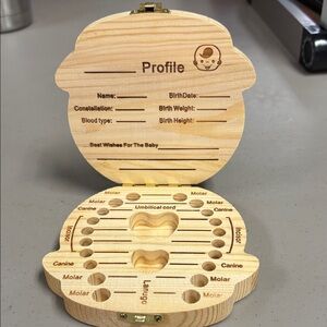 Wooden Baby Tooth Box